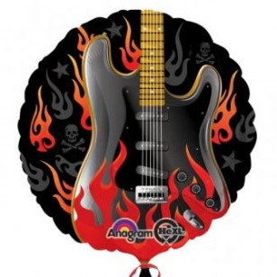 Rock Star Rock On Guitar Balloon